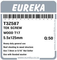 T3Z587 - Tek Screw Wood -T3Z587_Label_T